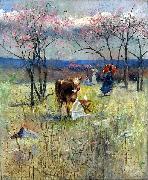 Charles conder An Early Taste for Literature china oil painting artist